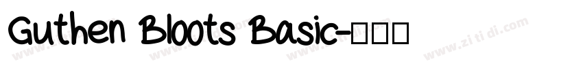 Guthen Bloots Basic字体转换